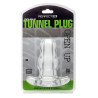 Perfect Fit Double Tunnel Plug Transparent Medium 9.5 x 5.2 cm